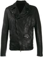 Salvatore Santoro Worn Biker Jacket - Black