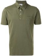 Officine Generale Classic Polo Shirt, Men's, Size: Small, Green, Cotton