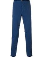 Al Duca D'aosta 1902 Chino Trousers, Men's, Size: 52, Blue, Cotton/spandex/elastane