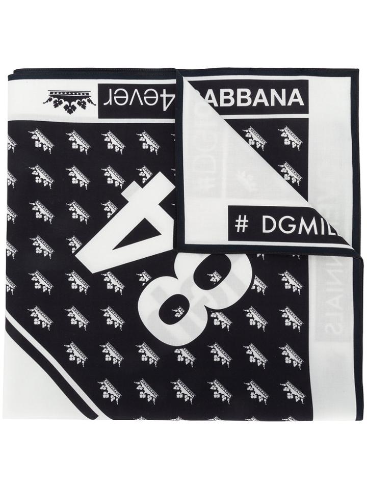 Dolce & Gabbana Bandana Scarf - Black