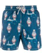 Mc2 Saint Barth Shark Swim Shorts - Blue