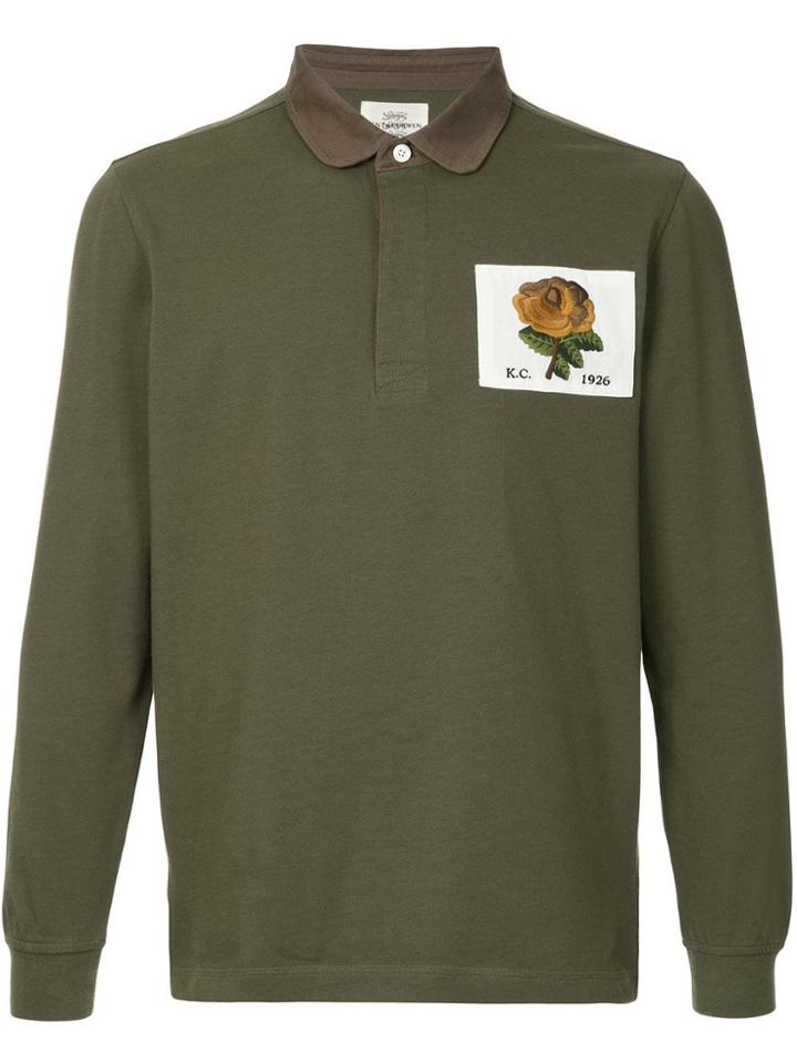 Kent & Curwen Plain Longsleeved Polo Shirt - Green