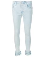 Levi's: Made & Crafted Frayed Hem Skinny Jeans - Blue