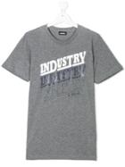 Diesel Kids Industry Print T-shirt - Grey