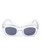 Cutler & Gross Square Frame Sunglasses - White