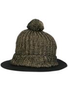 Super Duper Hats Wide Brim Beanie - Black