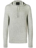 Roberto Collina Knitted Hooded Sweater - Grey