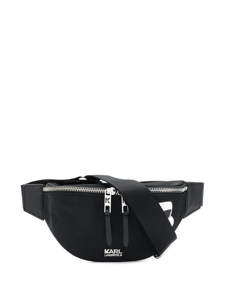 Karl Lagerfeld K/ikonik Nylon Bumbag - Black