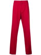 Aspesi Cropped Chino Trousers - Red