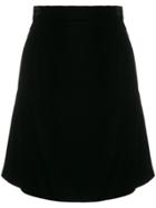 Gucci Vintage Velvet Skater Skirt - Black