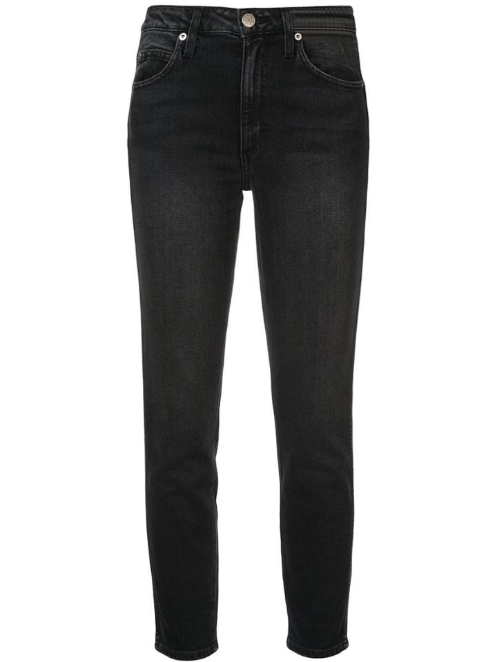 Amo Cropped Skinny Jeans - Black