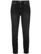 Amo Cropped Skinny Jeans - Black