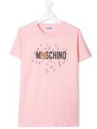 Moschino Kids Teen Musical Notes T-shirt - Pink