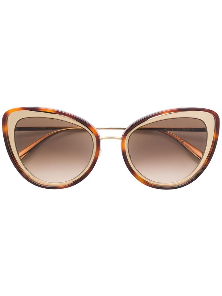 Alexander Mcqueen Eyewear Cat Eye Sunglasses - Gold