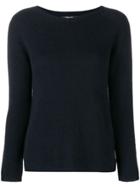 's Max Mara Boat Neck Knitted Jumper - Blue