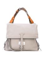 Maison Margiela Logo Patch Foldover Shoulder Bag - Grey