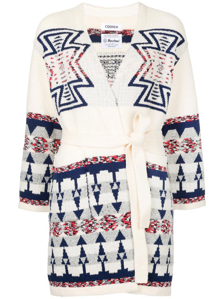 Coohem Spring Native Knit Cardigan - White