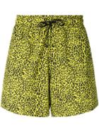 Amiri Leopard Print Swim Shorts - Yellow