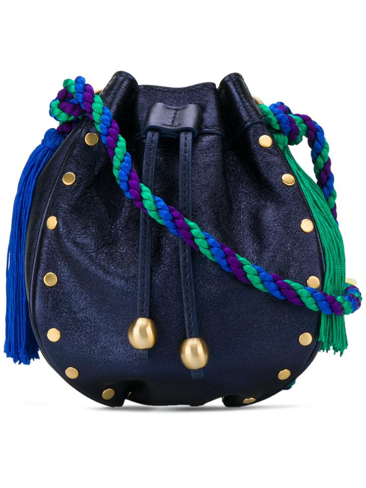 Philosophy Di Lorenzo Serafini Tassel Bucket Mini Bag - Blue