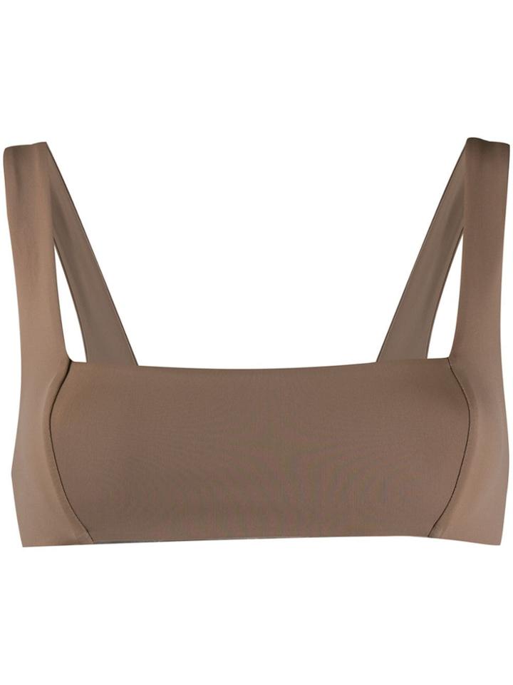 Mara Hoffman Square Neck Bikini Top - Brown
