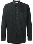 Our Legacy - Buttoned Denim Shirt - Men - Cotton/linen/flax - 48, Grey, Cotton/linen/flax