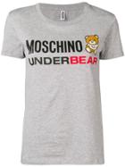 Moschino 'underbear' Print T-shirt - Grey