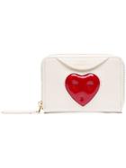 Anya Hindmarch Quilted Heart Patent Wallet - Nude & Neutrals