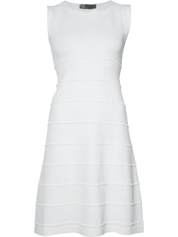 D.exterior A-line Dress, Women's, Size: Medium, White, Acrylic/polyamide/polyester/wool