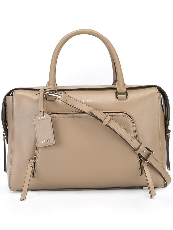 Dkny Medium Zip Pocket Tote, Women's, Nude/neutrals