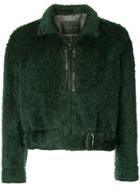 Mackintosh 0003 Short Textured Jacket - Green