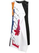 Oscar De La Renta Embellished Asymmetric Dress - Multicolour