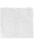 Faliero Sarti Sequin Fringed Scarf, Adult Unisex, Grey, Silk/polyester/cashmere/virgin Wool