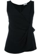 P.a.r.o.s.h. V-neck Tank Top, Women's, Black, Polyester/spandex/elastane
