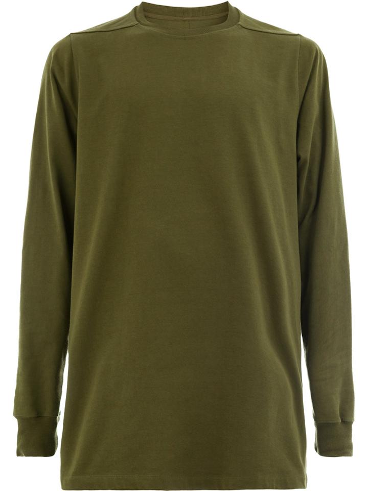 Rick Owens Oversized Sweatshirt - Green