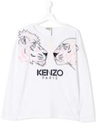 Kenzo Kids Teen Jungle T-shirt - White