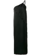 Cédric Charlier Asymmetric Midi Dress - Black
