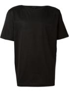 Lanvin Boat Neck T-shirt, Men's, Size: S, Black, Cotton