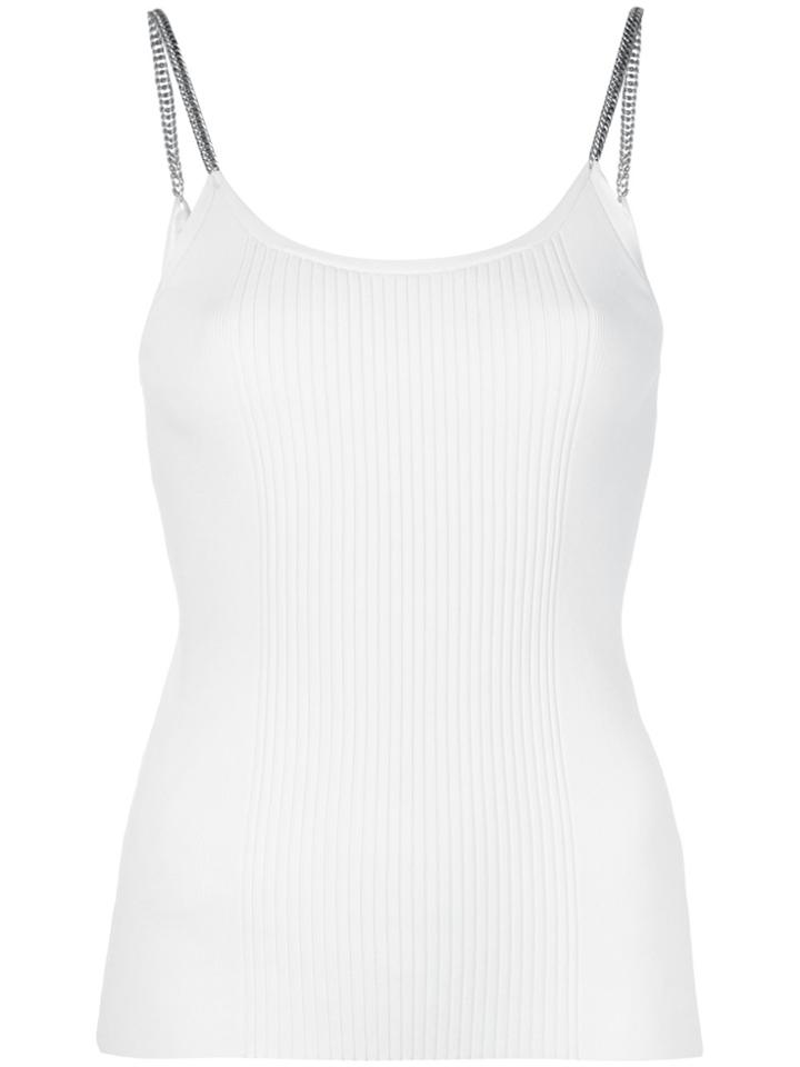 Alexander Wang Ribbed Chain Tank - White