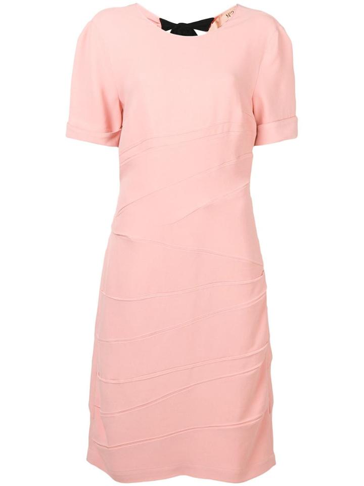 No21 Bow-detail Mid Dress - Pink