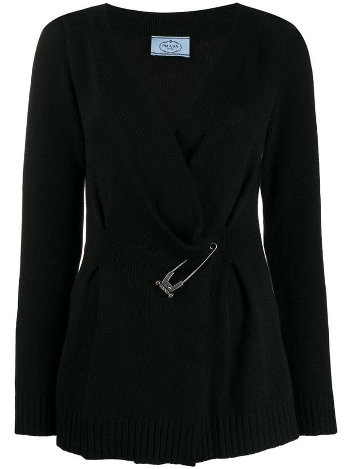 Prada Safety Pin Cardigan - Black