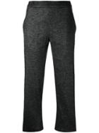 Theory - Cropped Trousers - Women - Cotton/linen/flax/spandex/elastane/viscose - 4, Black, Cotton/linen/flax/spandex/elastane/viscose
