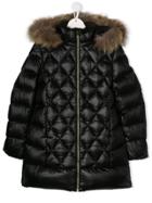 Treapi Teen Quilted Padded Coat - Black