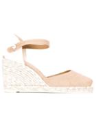 Castañer Carol Wedge Espadrilles, Women's, Size: 39, Nude/neutrals, Cotton/rubber