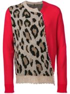 R13 Leopard Knit Sweater - Brown