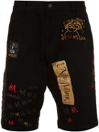Haculla - Multi Patch Denim Shorts - Men - Cotton/polyester - 30, Black, Cotton/polyester