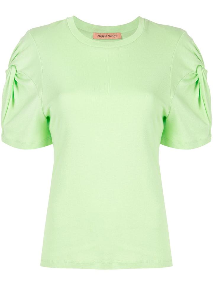 Maggie Marilyn Knot On T-shirt - Green