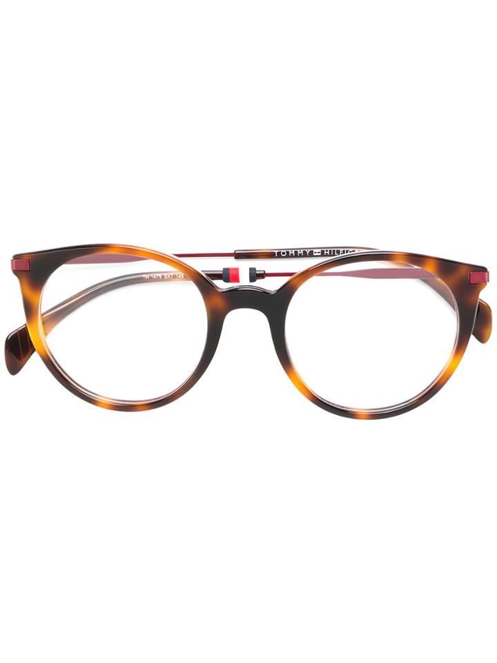 Tommy Hilfiger Round Glasses - Brown
