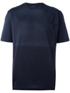 Lanvin Chest Pocket T-shirt, Men's, Size: Large, Blue, Cotton