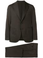 Caruso Classic Formal Suit - Brown
