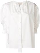 Marc Jacobs Round Neck Poplin Blouse - White